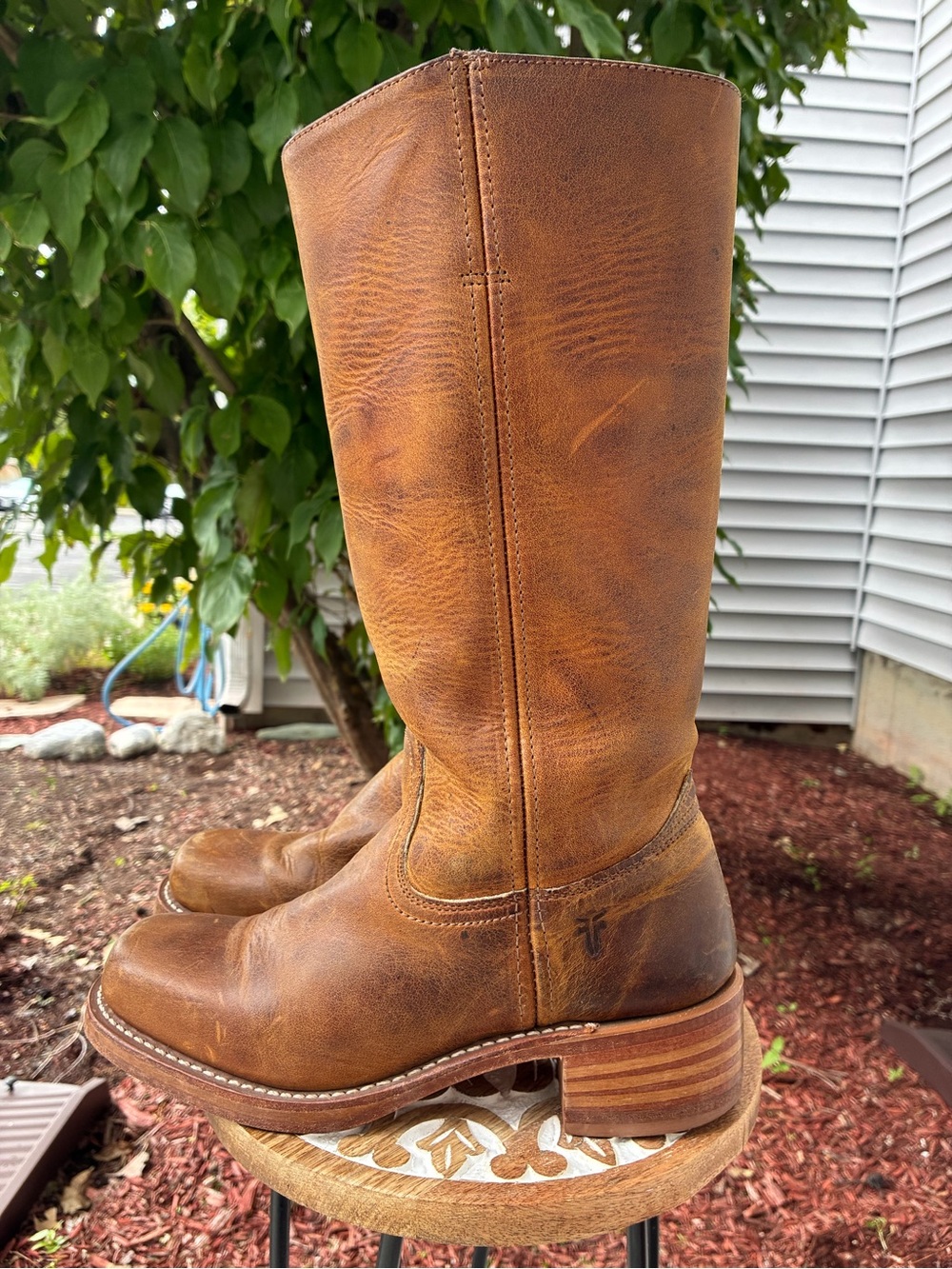 Vintage Women’s Frye Campus Boots Brown Size 8.5 - Picture 6 of 8